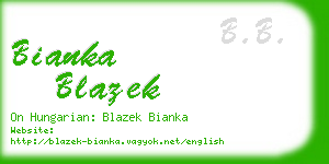 bianka blazek business card